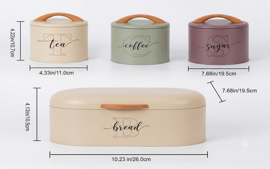 Bread box set (4pc)