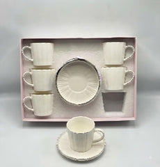 12Pcs Cup Saucers Set