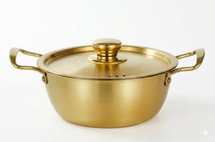 Golden Pot Plain With Lid