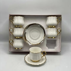 12Pcs Cup Saucers Set