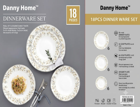 Danny Home 18Pcs Dinner Set