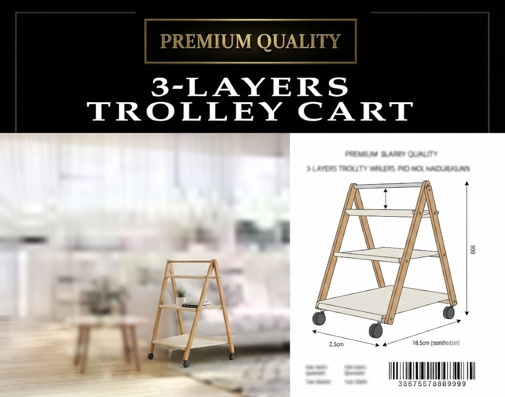 Danny Home 3 layers Cart