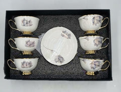 12Pcs Cup Saucers Set