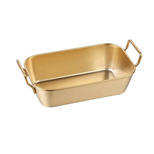 Golden Serving Basket