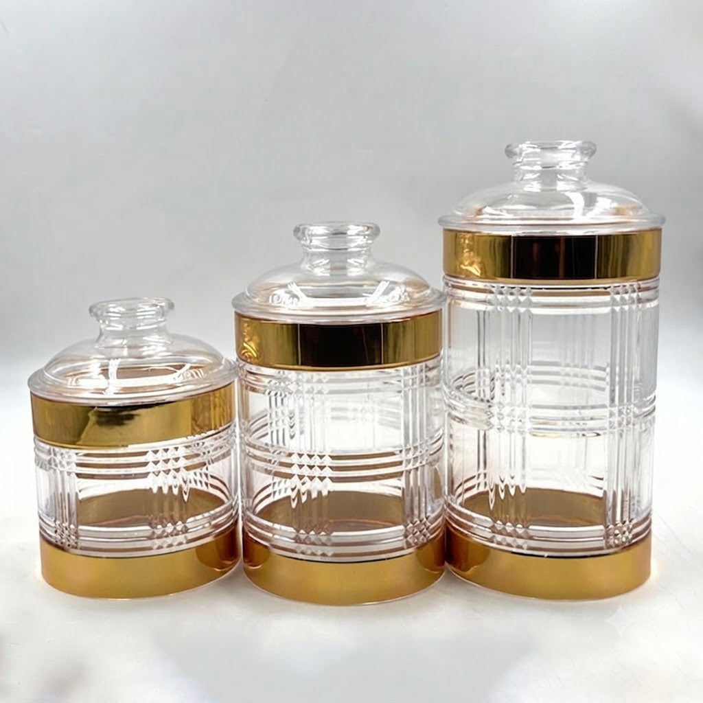 Acrylic 3 Pcs Jar Set