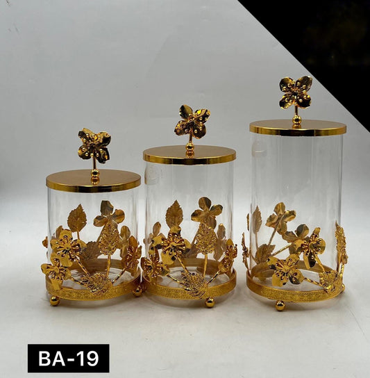 3 Pcs Candy Jar Set