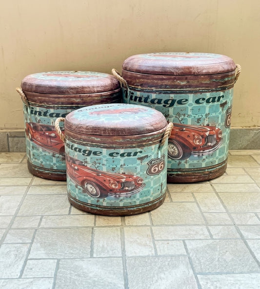 Storage Box + Stool 3Pcs