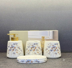 Brilliant 4Pcs Bath Set Flower
