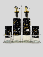 4 Pcs Oil Bottle / Salt and Pepper Set