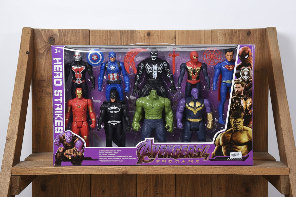 9-Piece Hero Strikes Avengers Endgame Action Figure Set