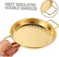 Elegant Serving Platter
With Golden Coating