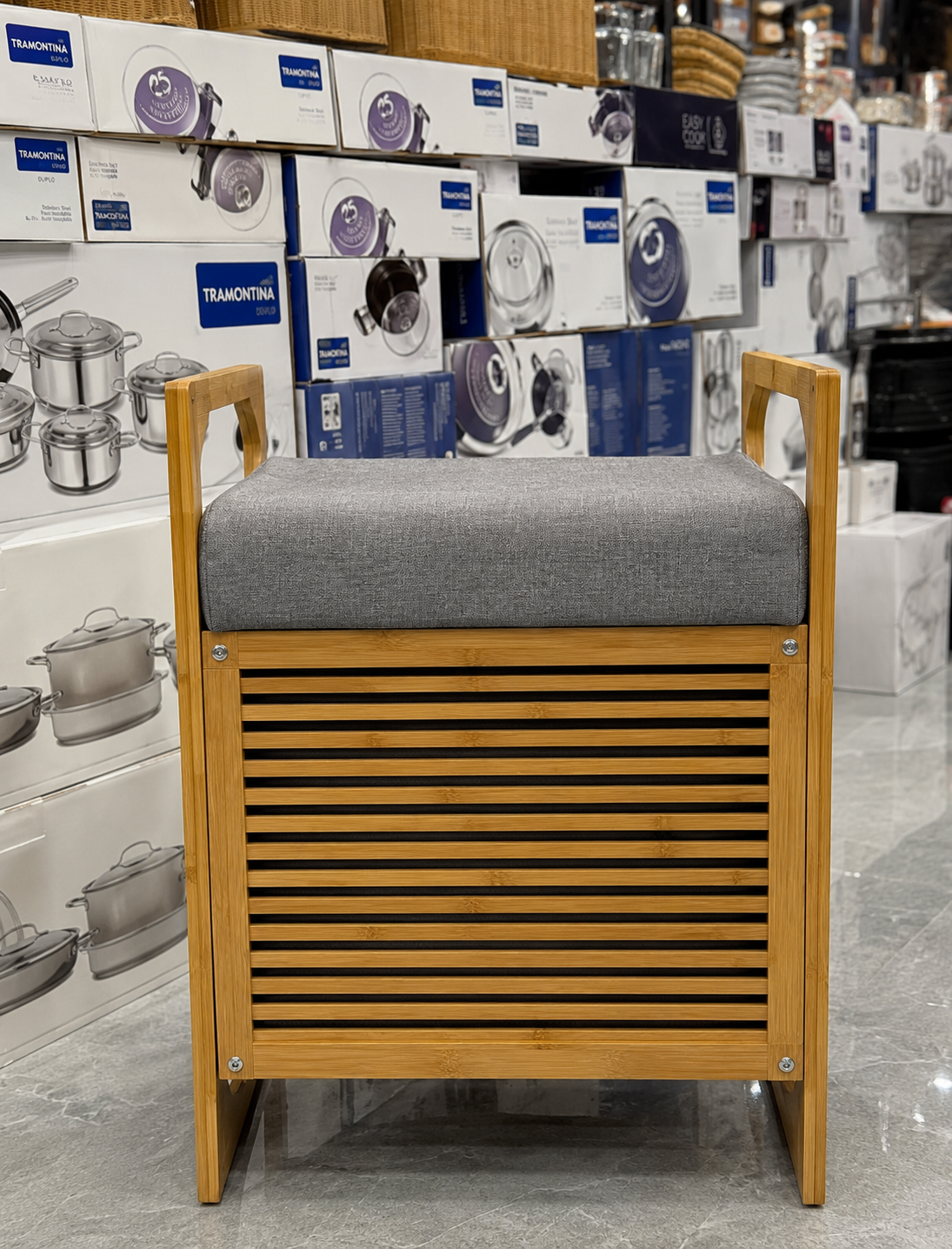 Bamboo Open Laundry Basket