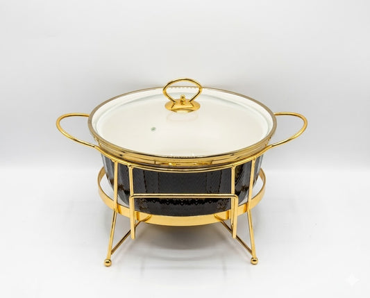 Luxury Porcelain Round Chafing Dish
