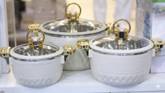3Pcs HotPot Set Off-White
