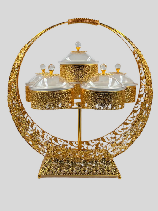 Golden Dry Fruit & Candy Stand
