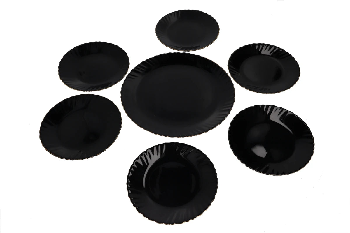 Danny Home Opal Glass Dessert Plate Set (7pcs)