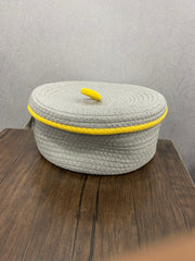 Roti Storage Woven Basket with Lid 🧺