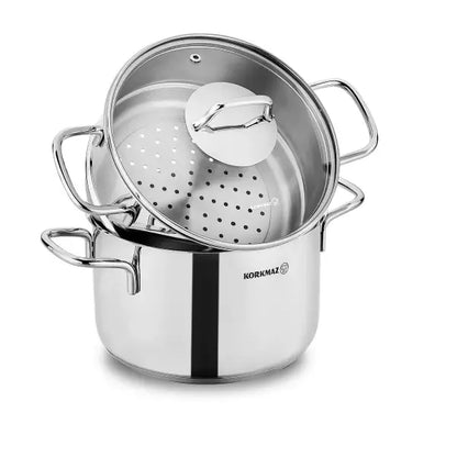Korkmaz Perla 24x15.2 cm Couscous Cookware Set A1522