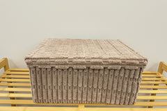 Woven Rope Storage Box 3 Pcs With Lid