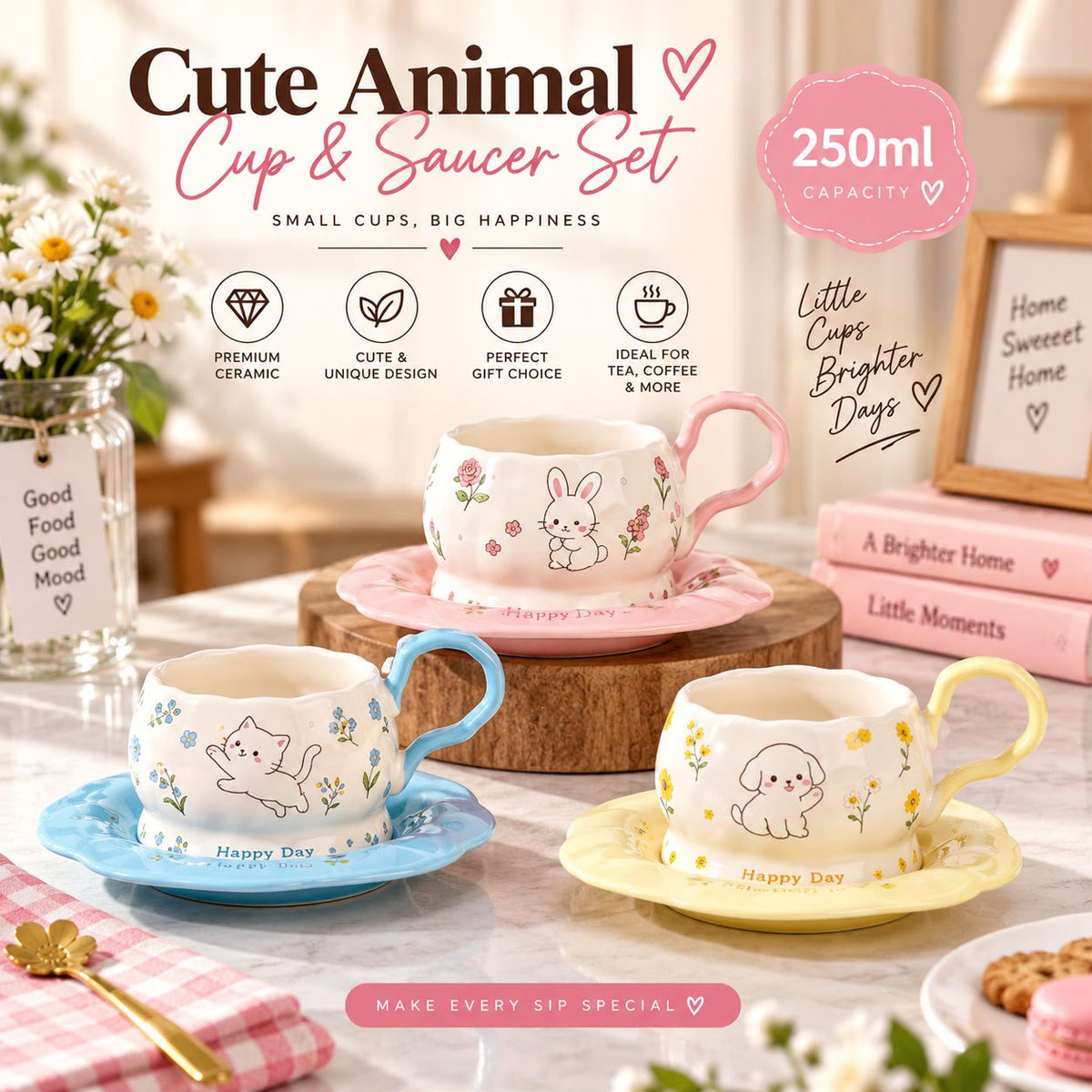 Aesthetic Pintrest Cup Saucer