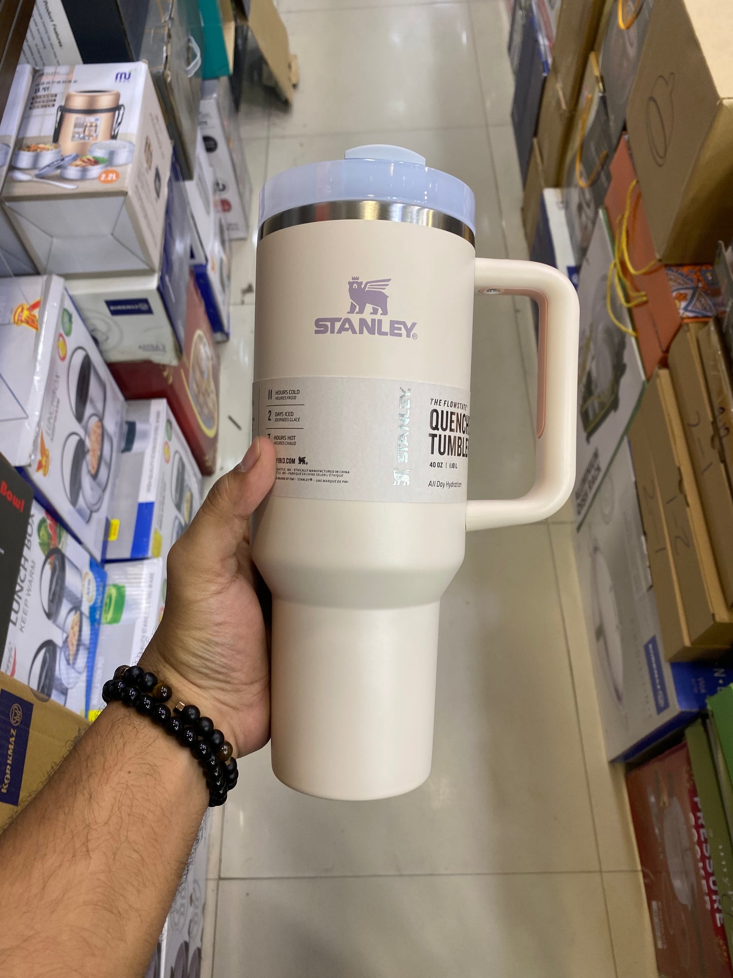 The Rose Quartz 2.o Quencher H2.0 Flow State Tumbler | 40 OZ