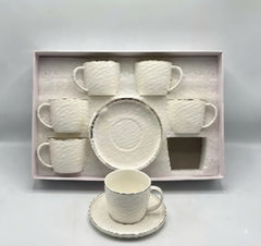 12Pcs Cup Saucers Set