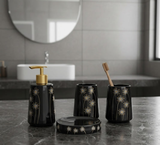 Brilliant 4Pcs Bath Set B-Sun Flower