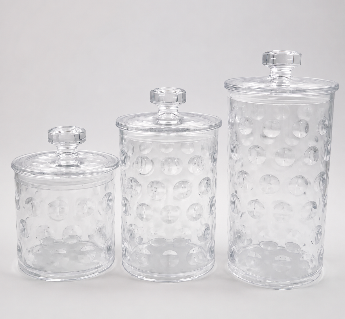 Acrylic 3 Pcs Jar Set
