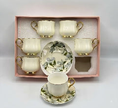 12Pcs Cup Saucers Set