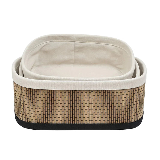 Multipurpose Bamboo Basket Set - Oval Shaped