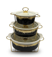 Luxury Porcelain Round Chafing Dish