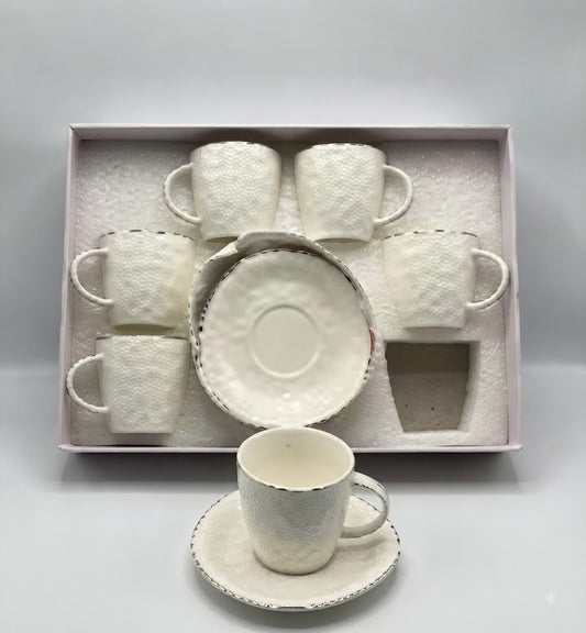12Pcs Cup Saucers Set