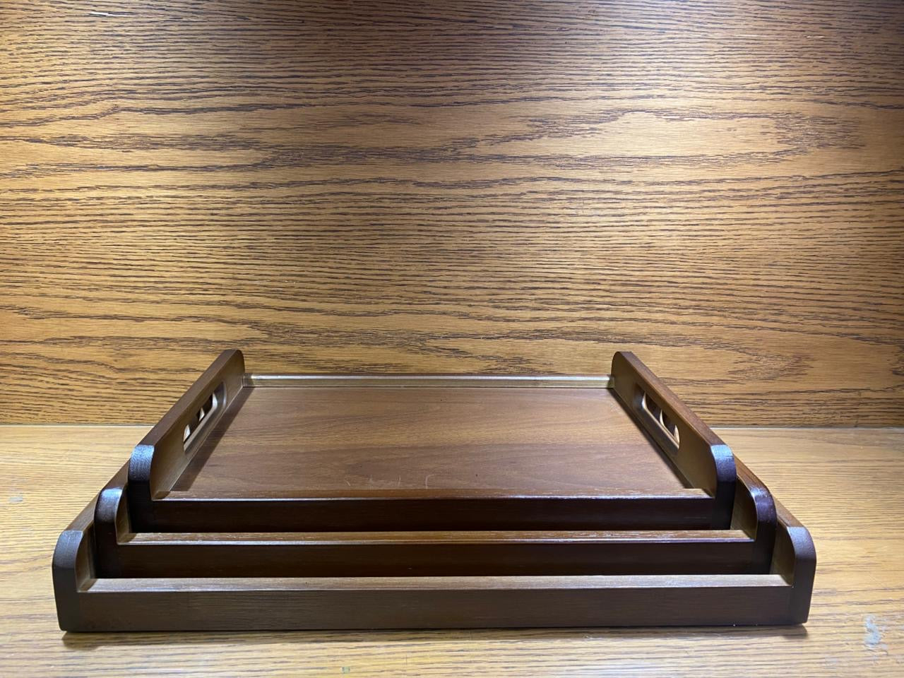 New Bamboo Trays Set