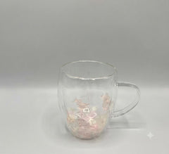 Dried Flower Glass Mug (350ml)