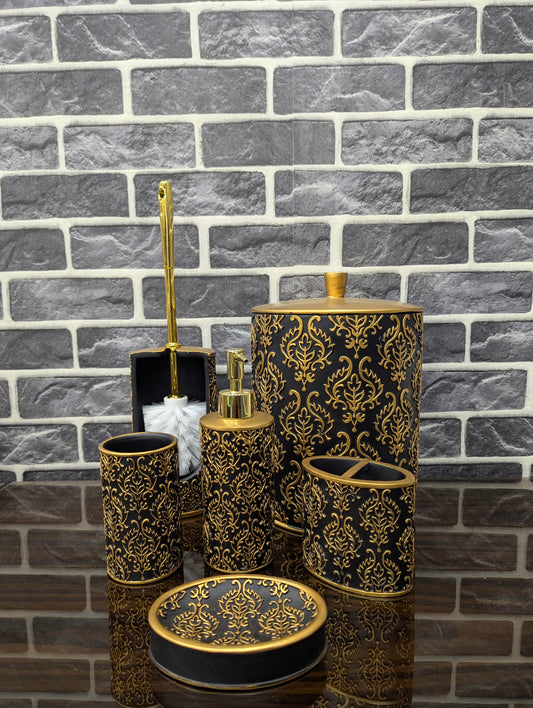 Fiber 6 Pcs Bathroom Set