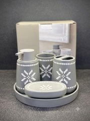 Brilliant 5Pcs Bathroom Star Set Tray
