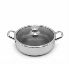 Stainless Steel Laser Coating Shallow Casserole
