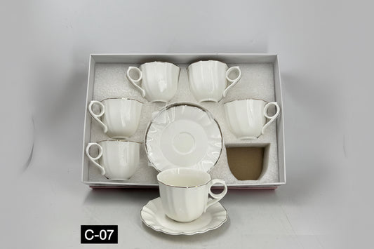 12 Pcs Cup & Saucers Set