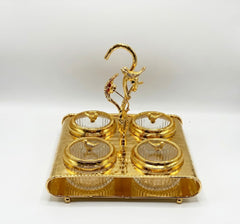 4-Partition Dry Fruit Tray