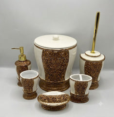 Fiber 6 Pcs Bathroom Set