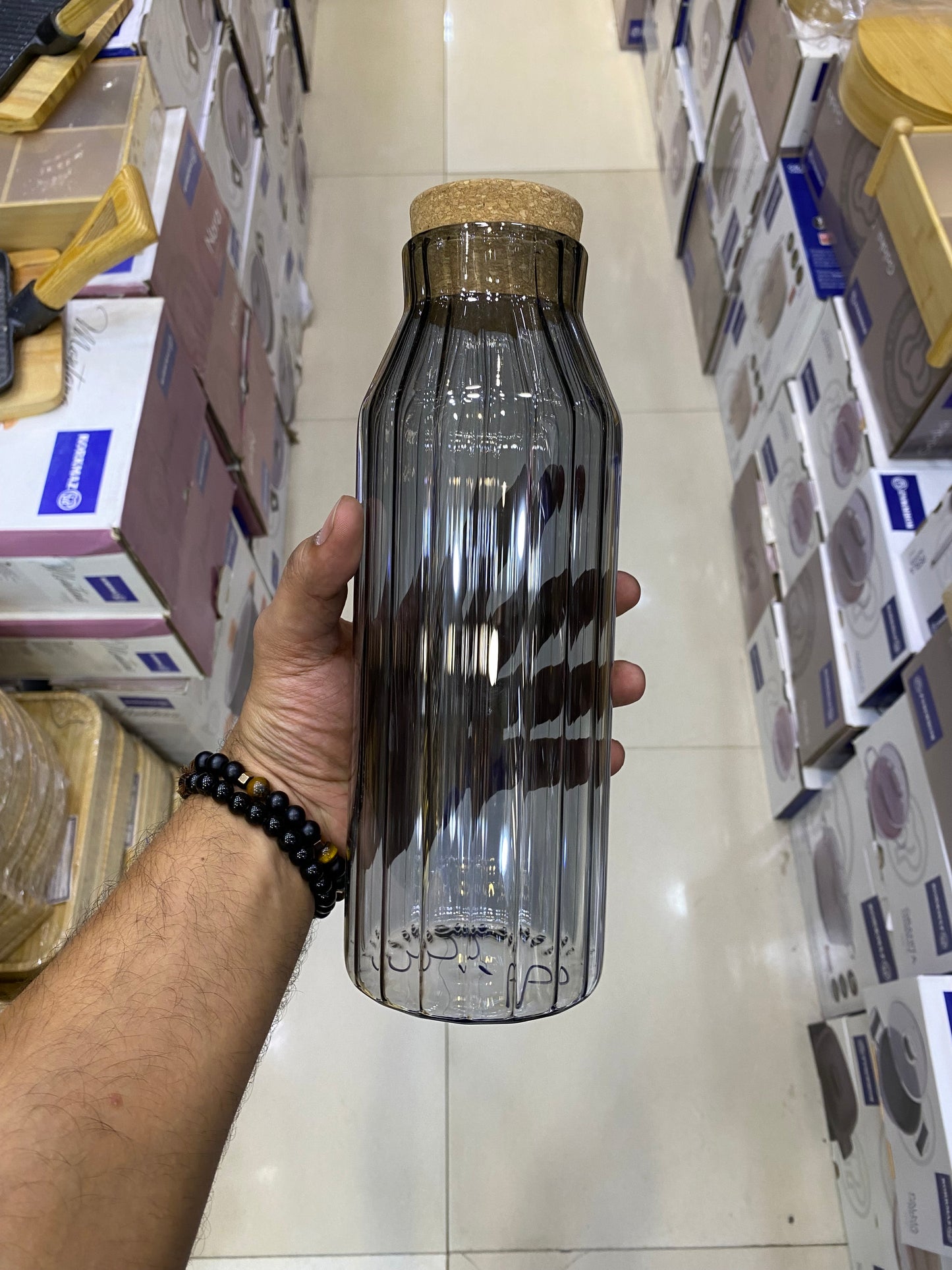 Glass Lining Cork Bottle 1000ml