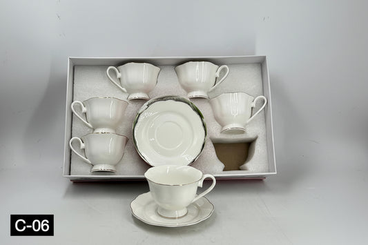 12 Pcs Cup & Saucers Set