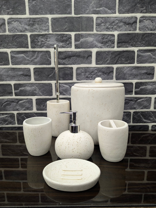 Fiber 6 Pcs Bathroom Set