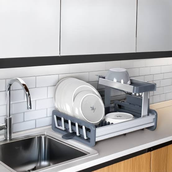 Aluminum Dish Drainer Rack