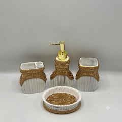 Fiber 4 Pcs Bathroom Set