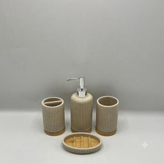 Fiber 4 Pcs Bathroom Set
