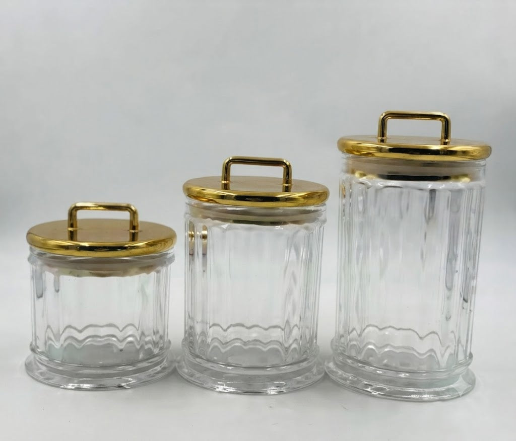 Acrylic 3 Pcs Jar Set