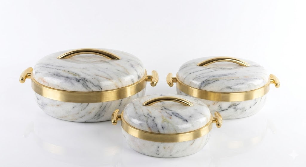 3Pcs HotPot Set Marble
