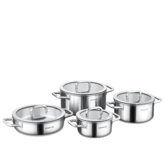 Korkmaz Aura 8 Pcs Stainless Steel Cookware Set
