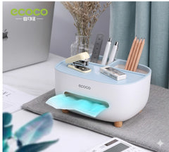 Desktop Tissue Box Blue